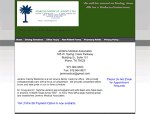 Tablet Screenshot of jenkinsfamilymedicine.com